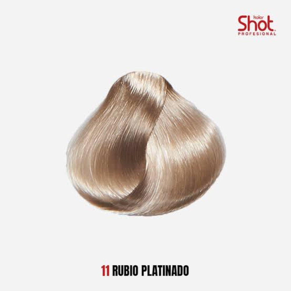 Kolor Shot Professional Hair Color 11 Platinum Blonde -(90ml) - Permanent Dye